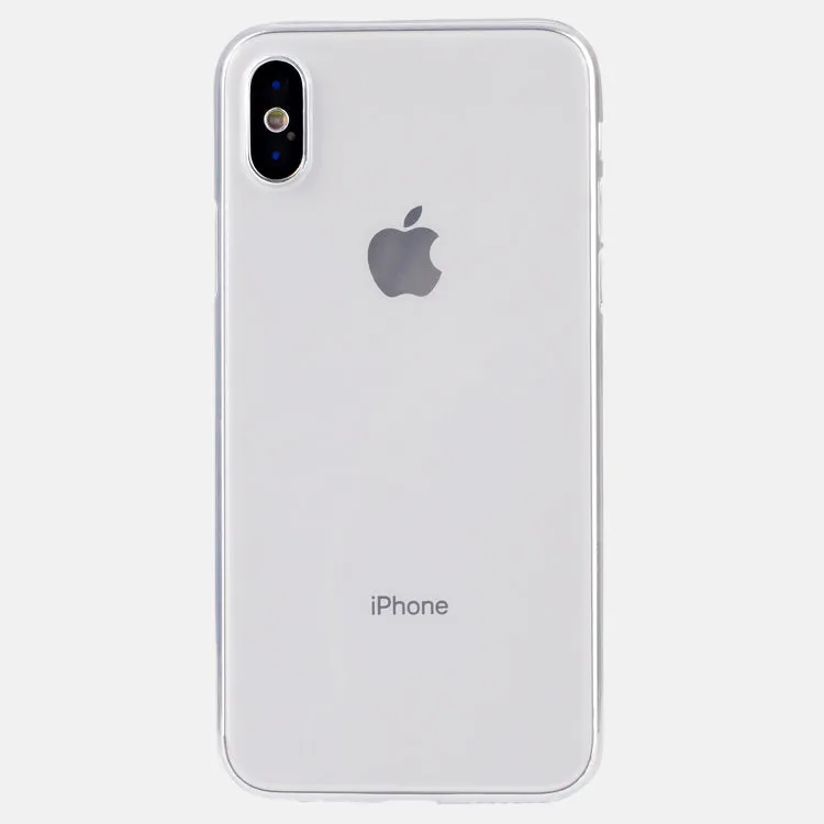 0.6mm Thin Glossy PP TPU Case For iPhone X