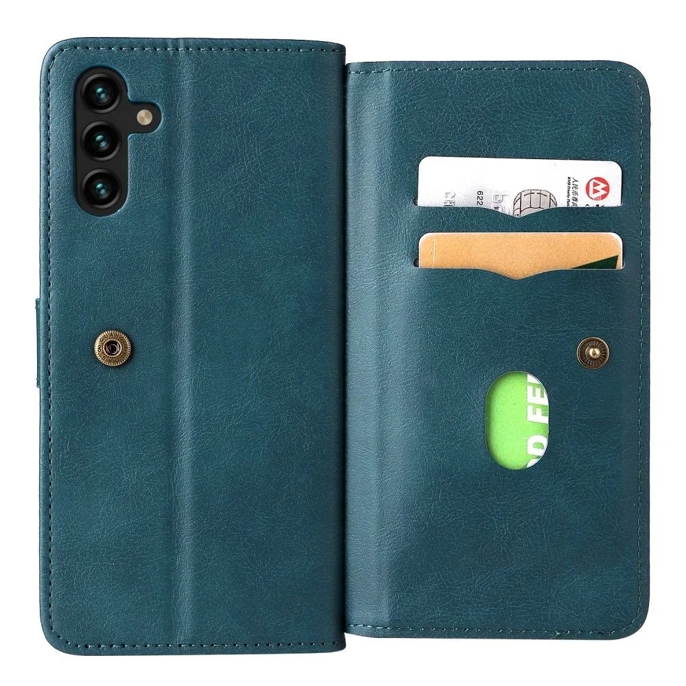 10-slot wallet case for Samsung Galaxy A13 5G - Blackish Green