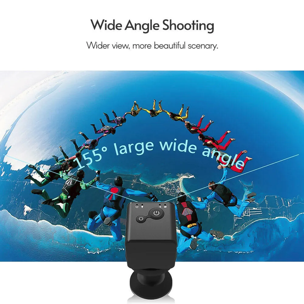 1080P 30FPS  Mini Camera Video Cam Camcorder Nanny Cam 155° Wide Angle IR Night Viewing Motion Detection 32GB Extended Memory for Baby Household Indoor Monitor