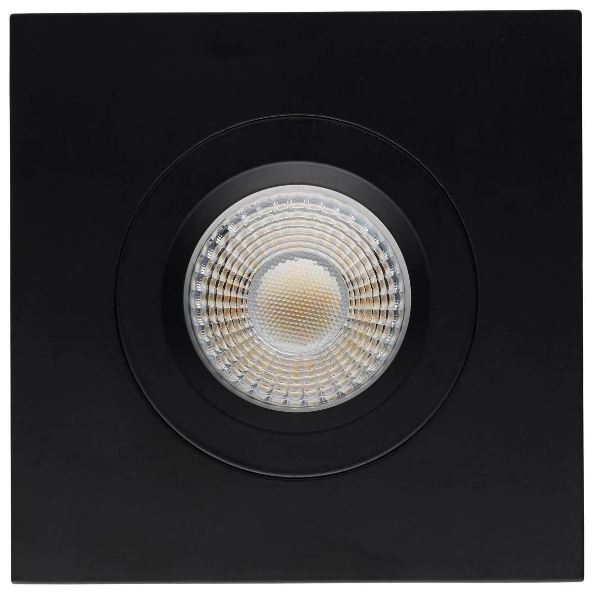 12 Watt LED Direct Wire Downlight; Gimbaled; 4 Inch; CCT Selectable; Square