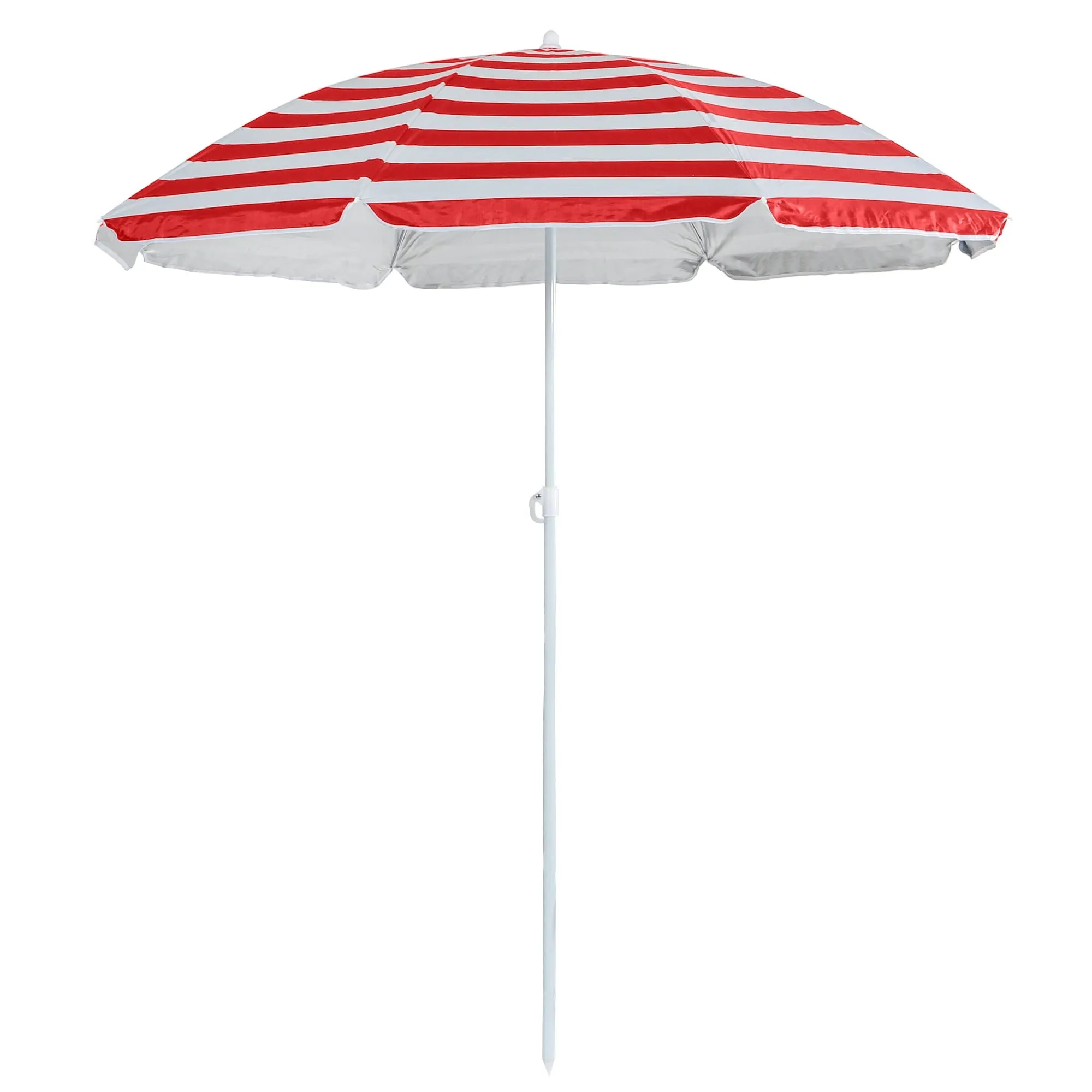 1.74m Metal Beach Parasol - By Harbour Housewares