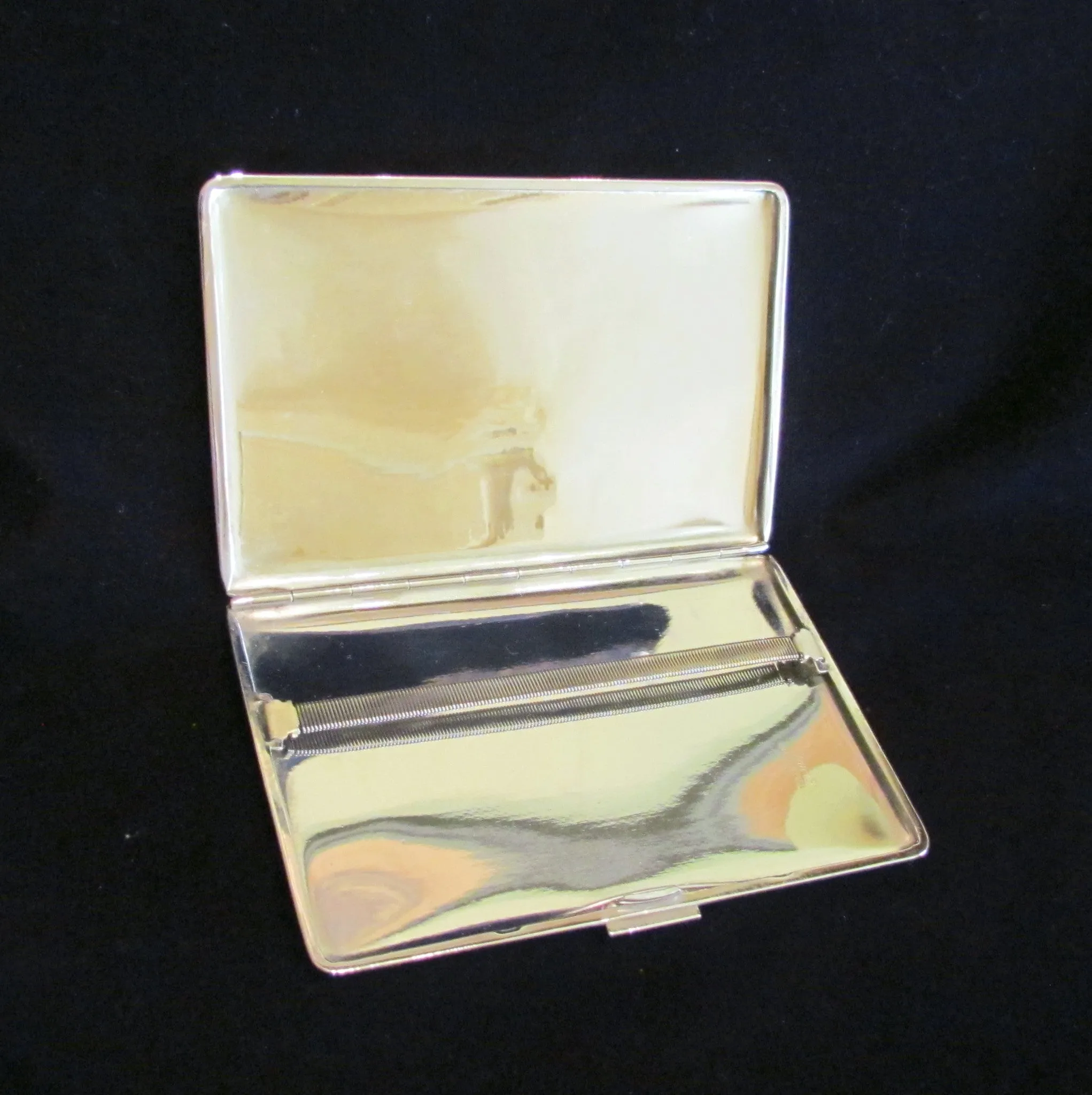 1940s Cigarette Case Ontario Canada Map Har-Bro England Business Card Credit Card Holder Wallet EXCELLENT CONDITION