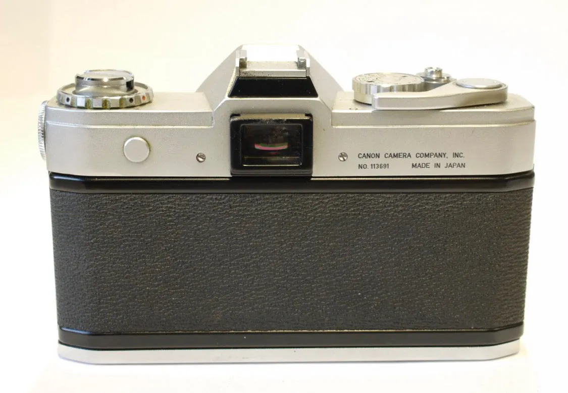 1960s Canon Pellix 35mm SLR Camera No.113691 With 50mm 1:1.4 Lens And Ever Ready Case