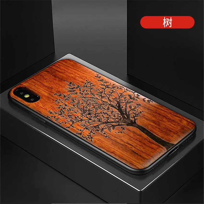 2019 New For iPhone 11 Case Slim Wood Back Cover TPU Bumper Case For iPhone 11 Pro iPhone 11 Pro Max Phone Cases