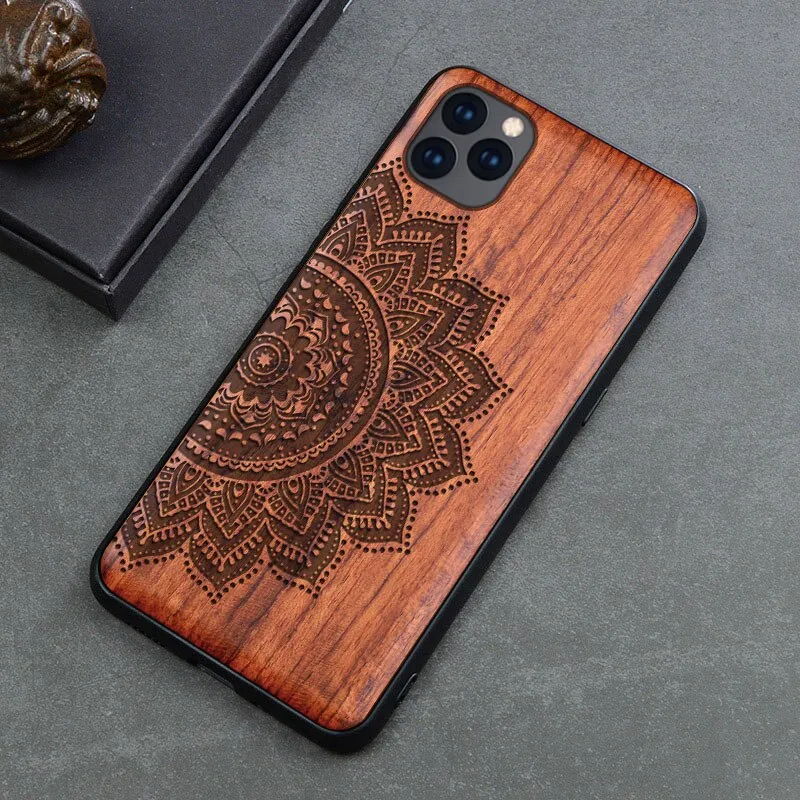 2019 New For iPhone 11 Case Slim Wood Back Cover TPU Bumper Case For iPhone 11 Pro iPhone 11 Pro Max Phone Cases