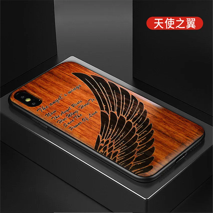 2019 New For iPhone 11 Case Slim Wood Back Cover TPU Bumper Case For iPhone 11 Pro iPhone 11 Pro Max Phone Cases