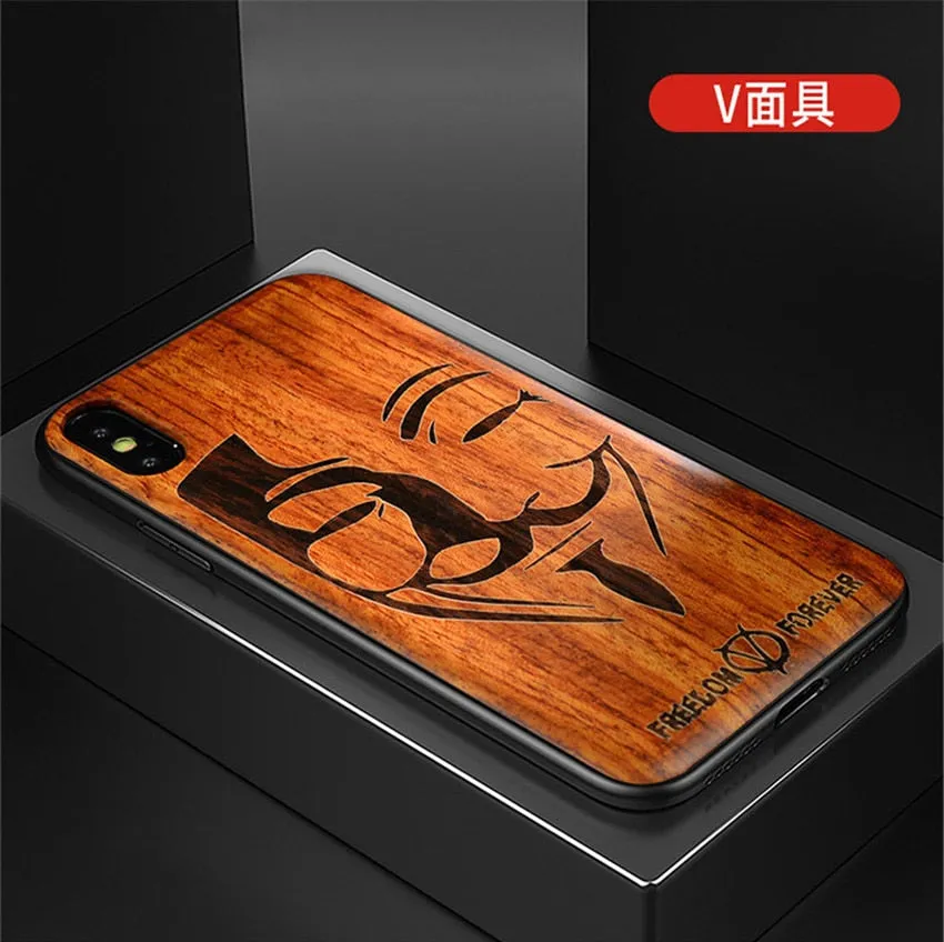 2019 New For iPhone 11 Case Slim Wood Back Cover TPU Bumper Case For iPhone 11 Pro iPhone 11 Pro Max Phone Cases