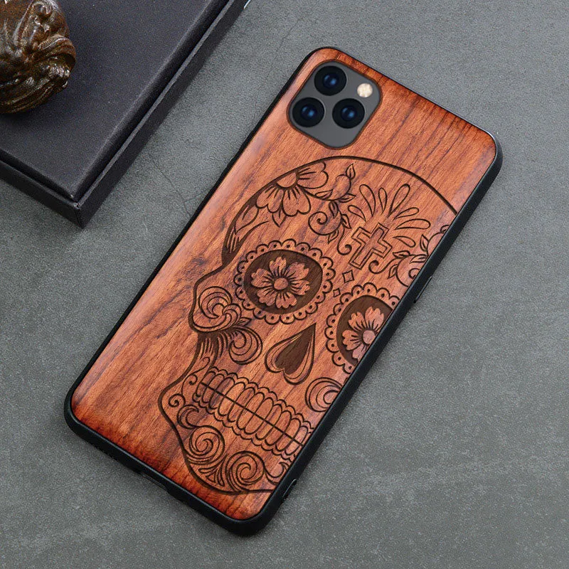 2019 New For iPhone 11 Case Slim Wood Back Cover TPU Bumper Case For iPhone 11 Pro iPhone 11 Pro Max Phone Cases