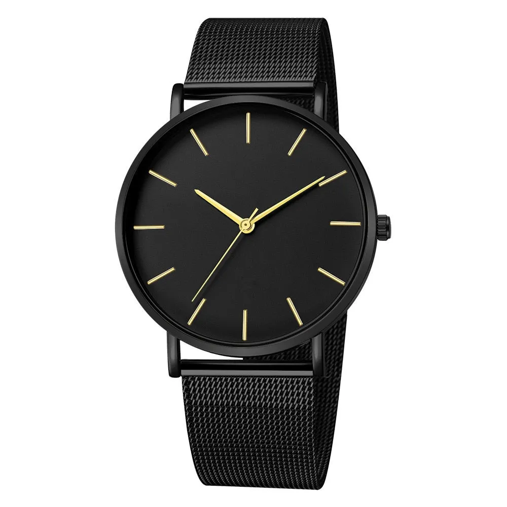 2020 Montre Femme Modern Women Watch Fashion Black Quartz Wristwatch Women Mesh Band Simple Watches Luxury Ladies Reloj Mujer