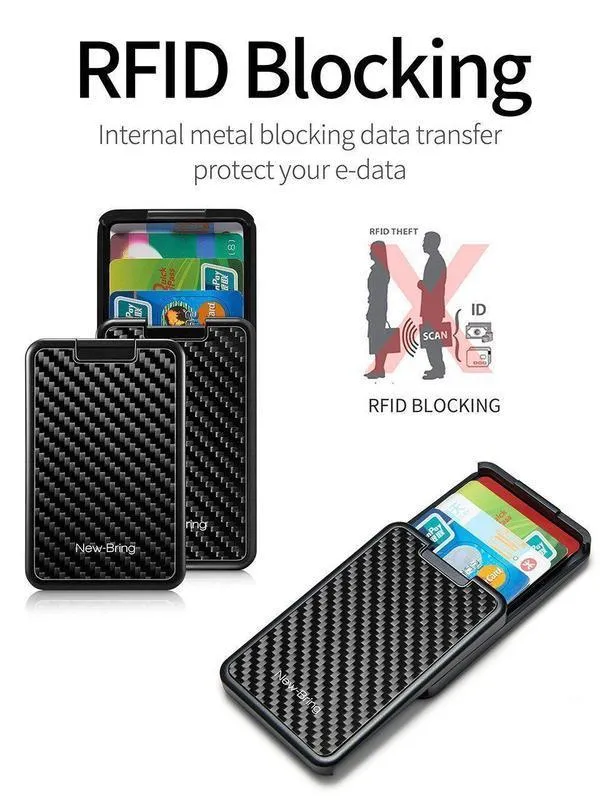 70% OFF - RFID Blocking Sliding Wallet Card Holder