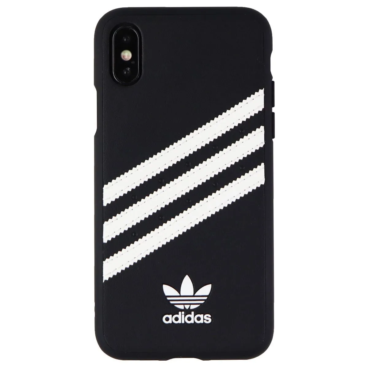 Adidas 3-Stripes Samba Snap Case for Apple iPhone XS / X - Black / White Stripes