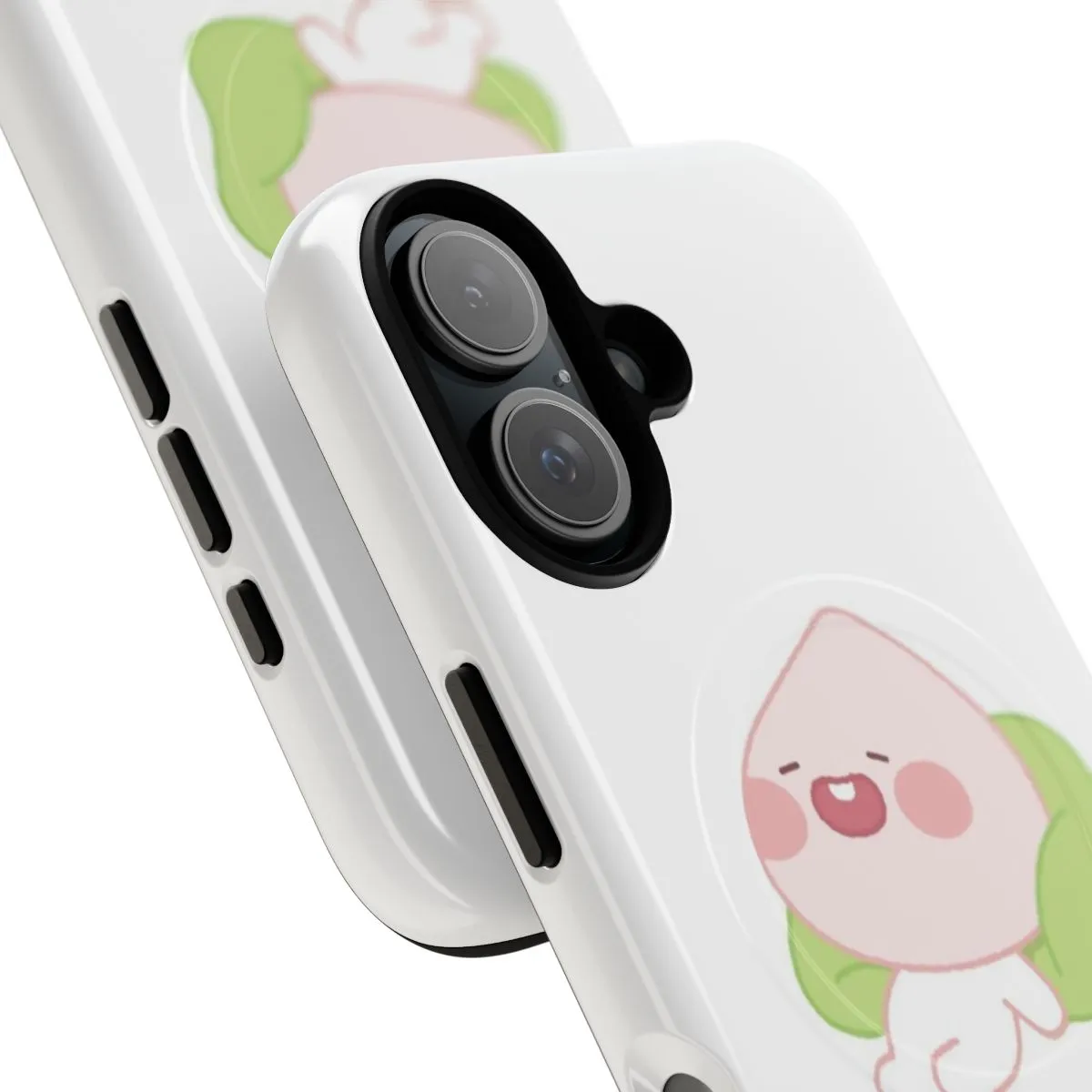 Adorable Apeach Sleeping Magnetic Phone Case - Kakao Friends Inspired