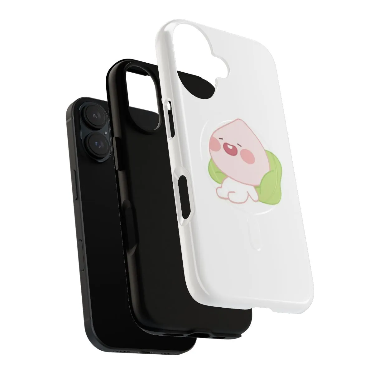 Adorable Apeach Sleeping Magnetic Phone Case - Kakao Friends Inspired