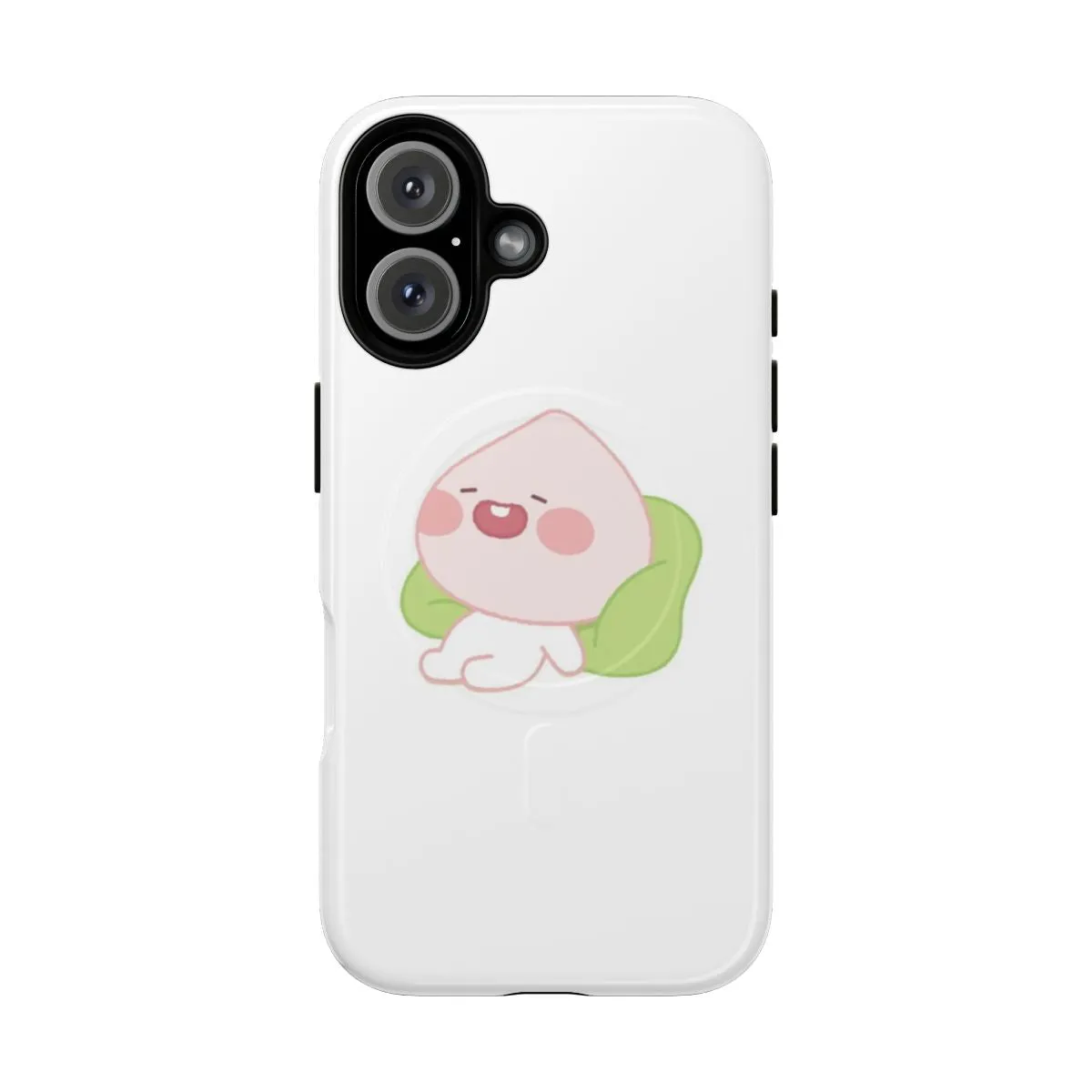 Adorable Apeach Sleeping Magnetic Phone Case - Kakao Friends Inspired