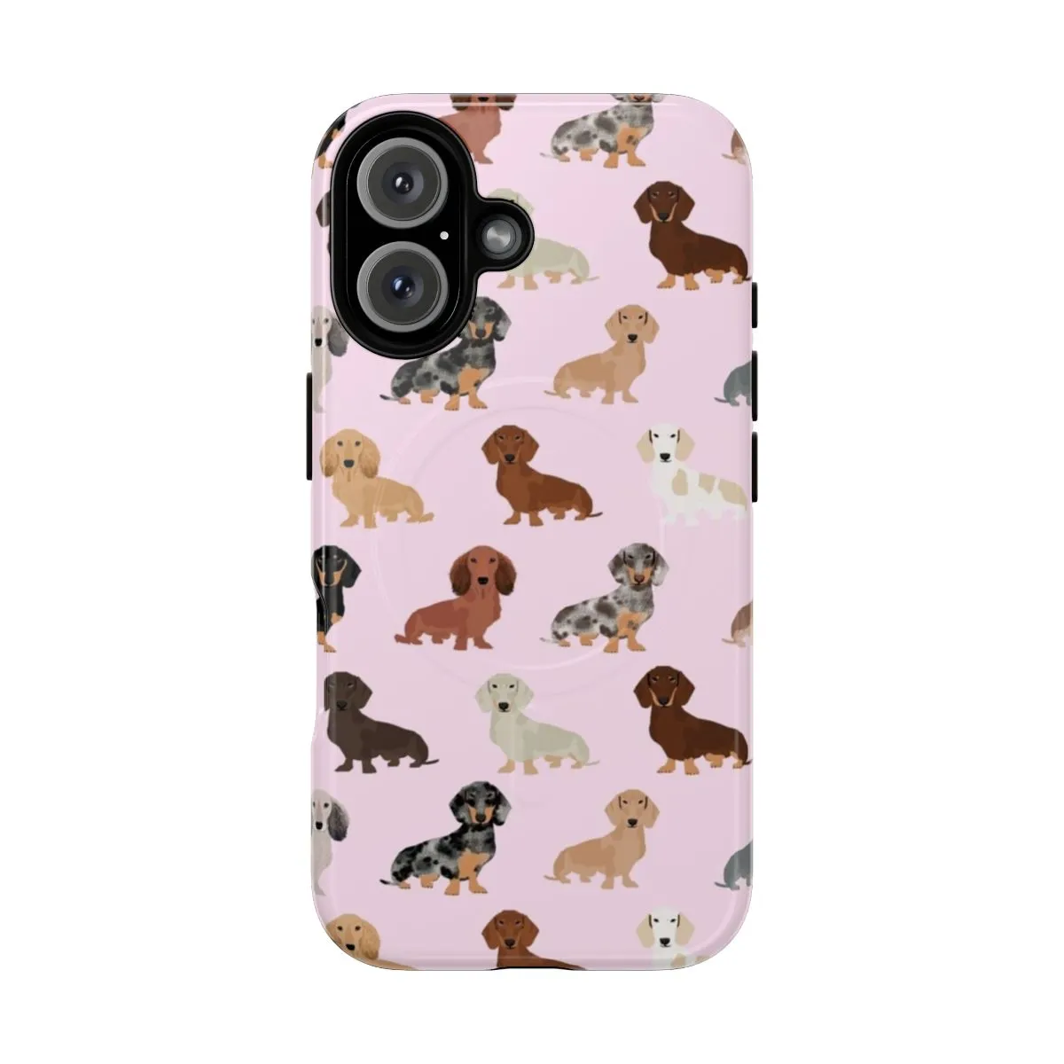 Adorable Dachshund Dog Breed Phone Case with Pet Portrait Design