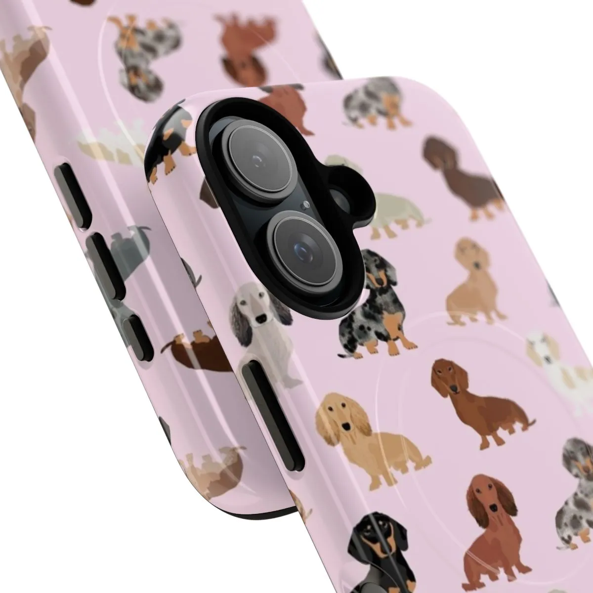 Adorable Dachshund Dog Breed Phone Case with Pet Portrait Design