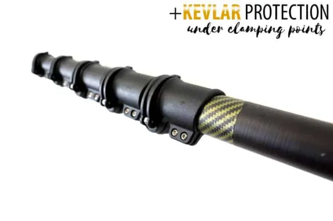 Aero Master Range: "Control" Kevlar Compact Carbon Hybrid Water Fed Pole