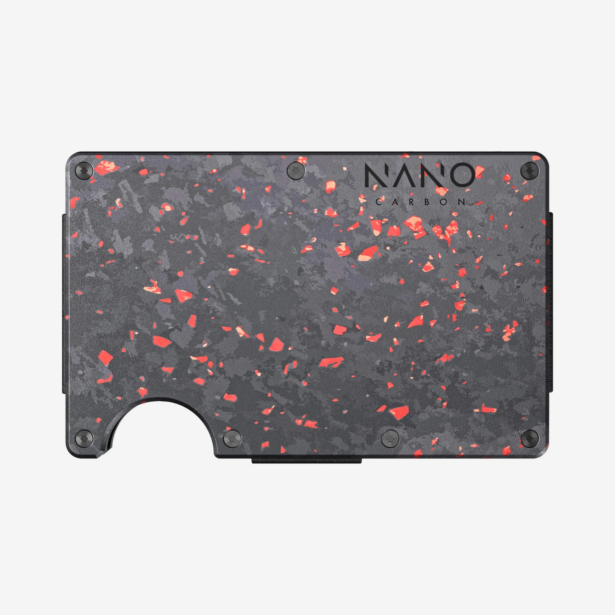 AirTag Cash Strap Wallet (Nero/Rosso)