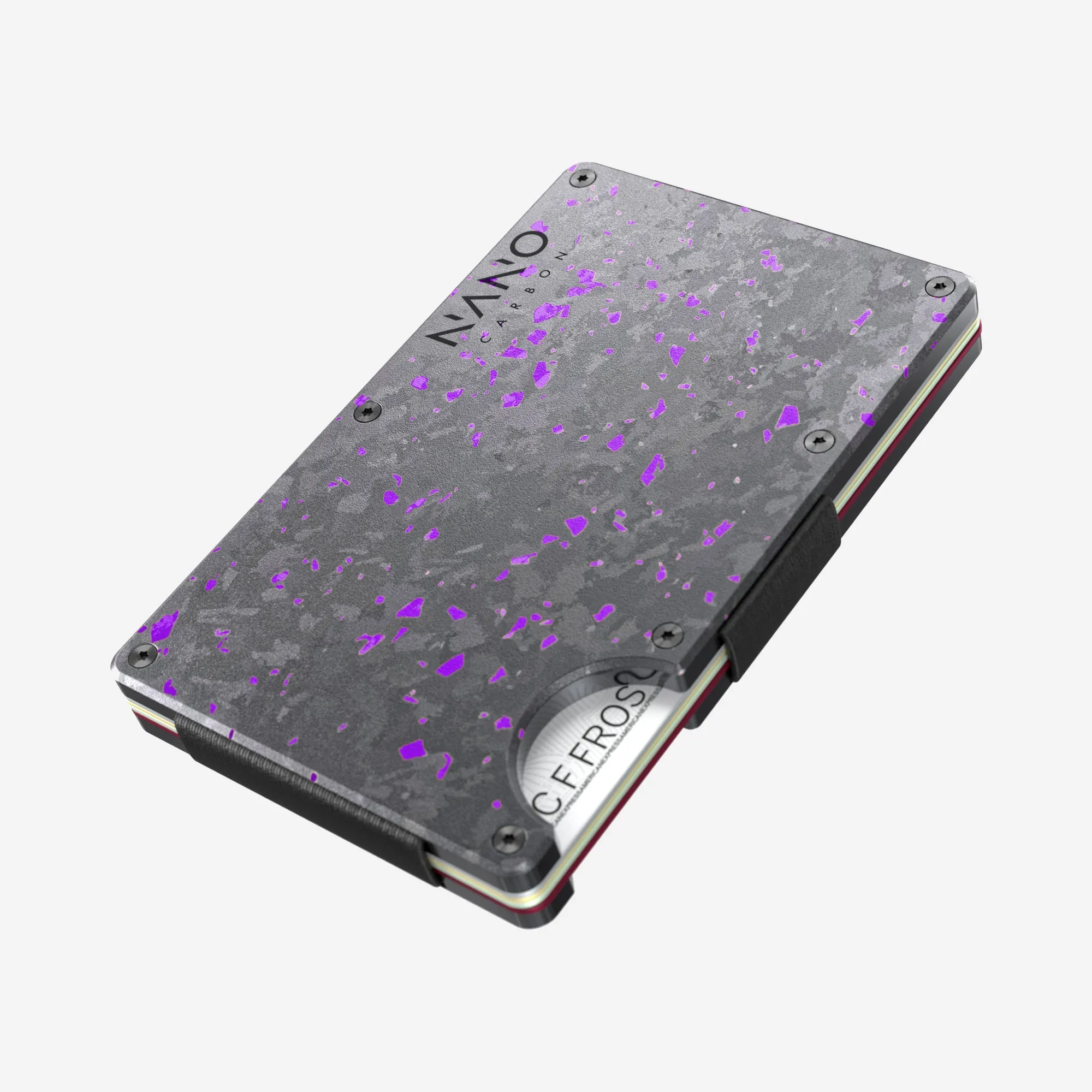 AirTag Cash Strap Wallet (Nero/Viola)