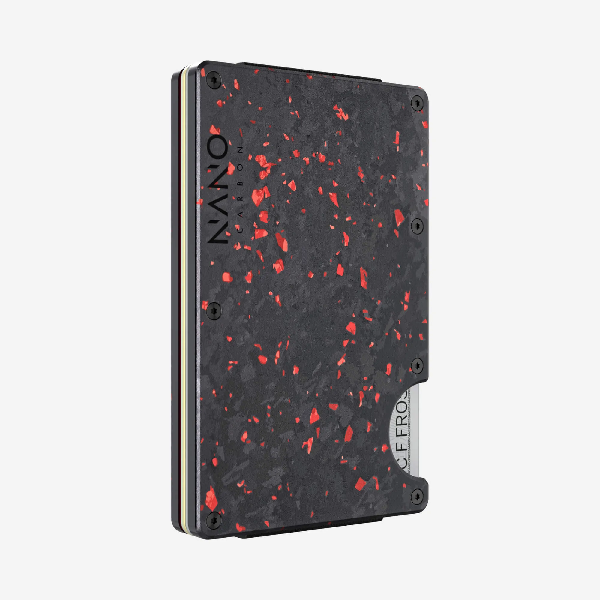 AirTag Money Clip Wallet (Nero/Rosso)