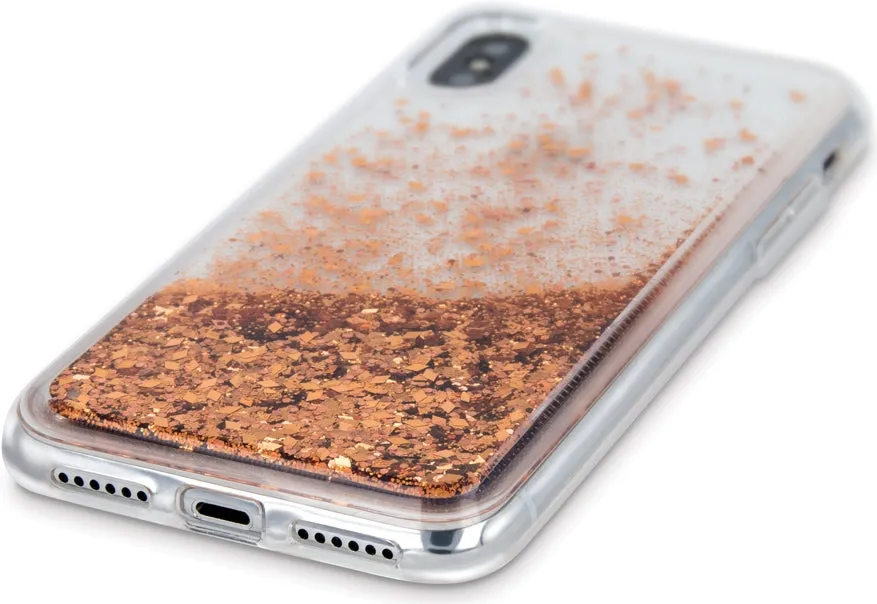 Apple iPhone 6 / 6S Liquid Sparkle Cover - Gold