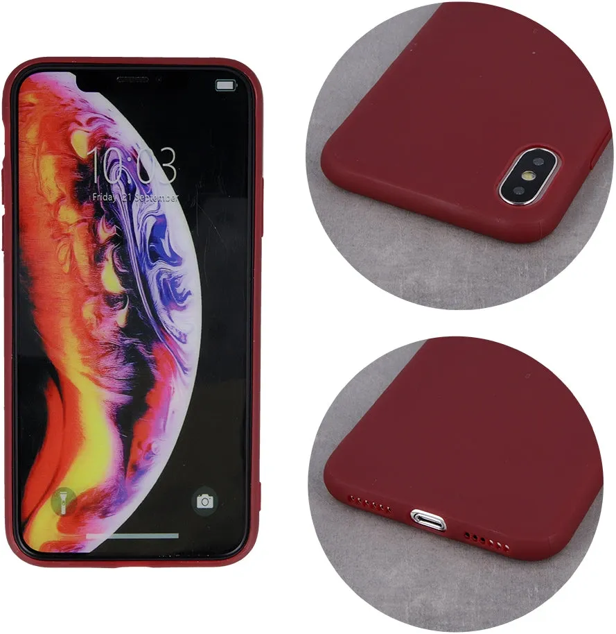 Apple iPhone 8 Gel Cover - Burgundy