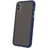 Apple iPhone 8 Hard Shell Coloured Buttons Cover - Blue