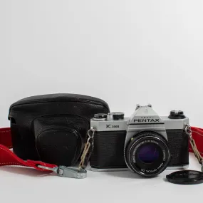 Asahi Pentax K1000 with 50mm f/2 Lens and Leather Case