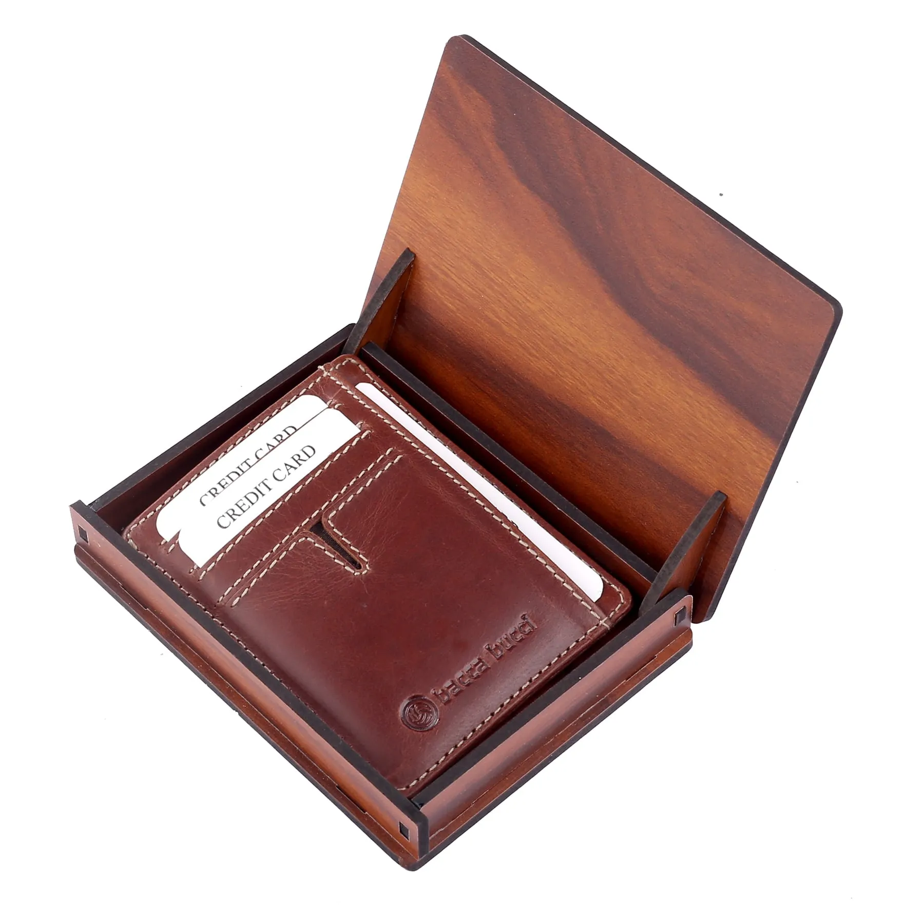 Bacca Bucci Genuine Leather Unisex Credit-Card Holder Wallet