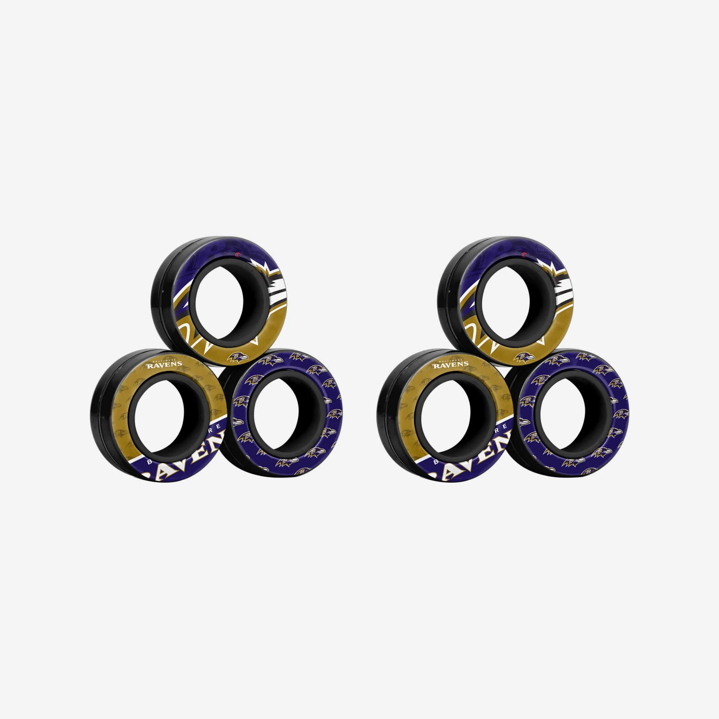 Baltimore Ravens 6 Pack Magnetic Finger Rings