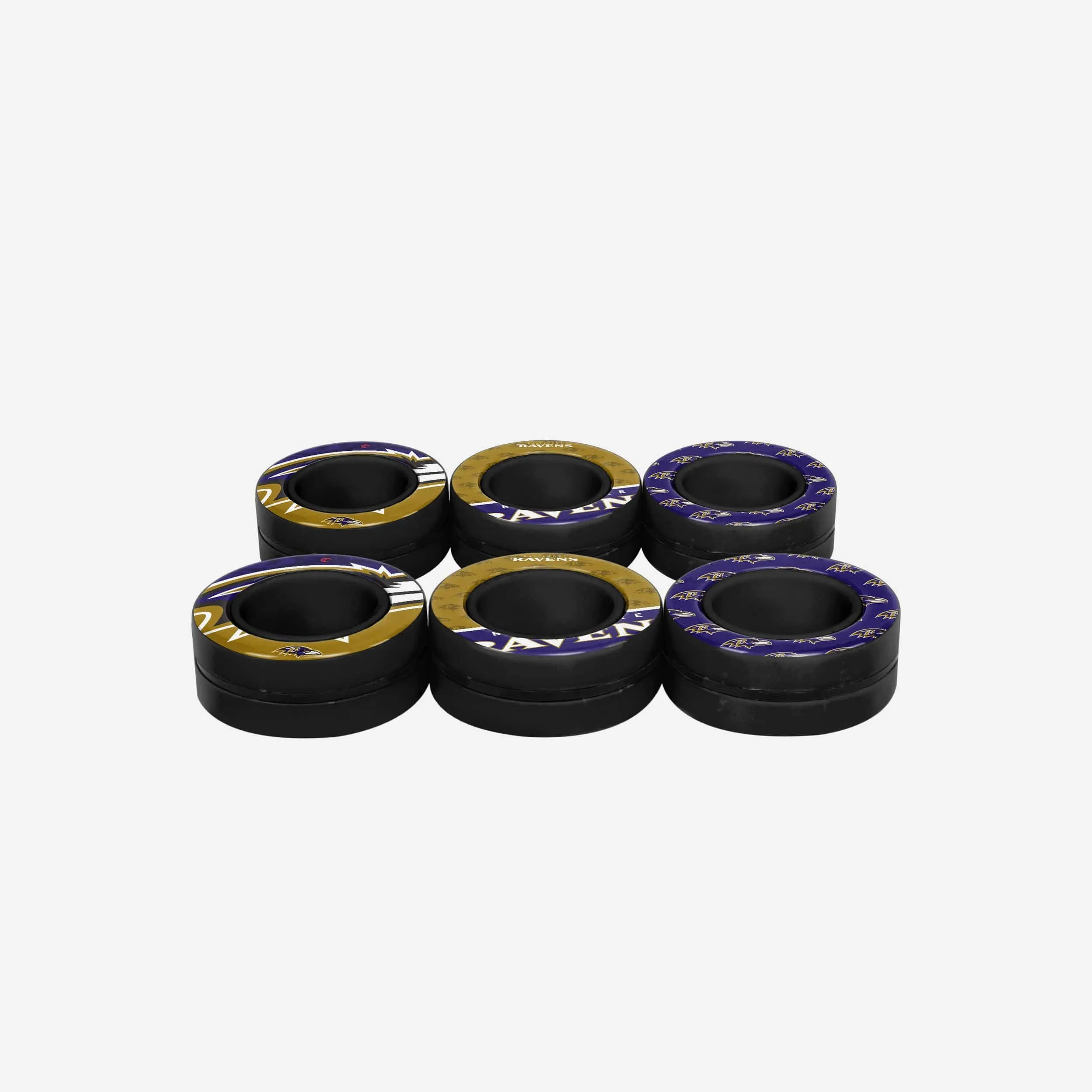 Baltimore Ravens 6 Pack Magnetic Finger Rings