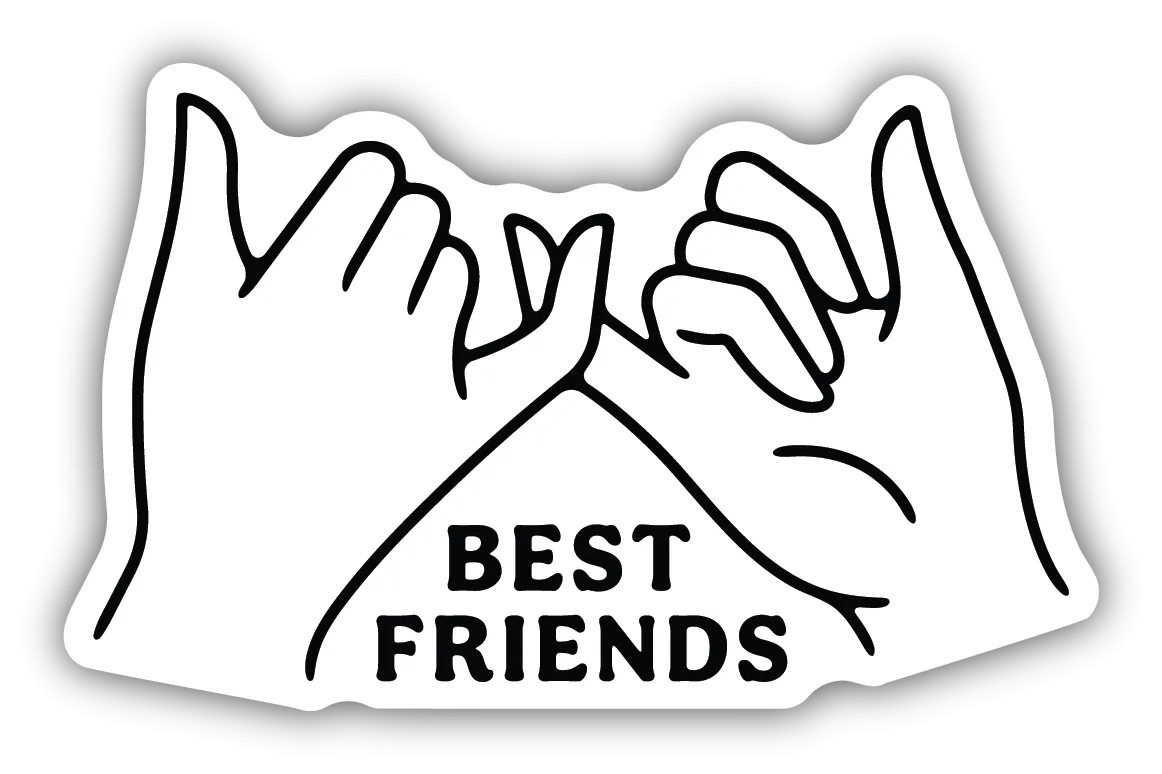 Best Friends Pinky Promise Vinyl Sticker