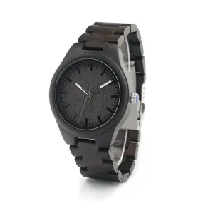 Black Bamboo Wood Watch