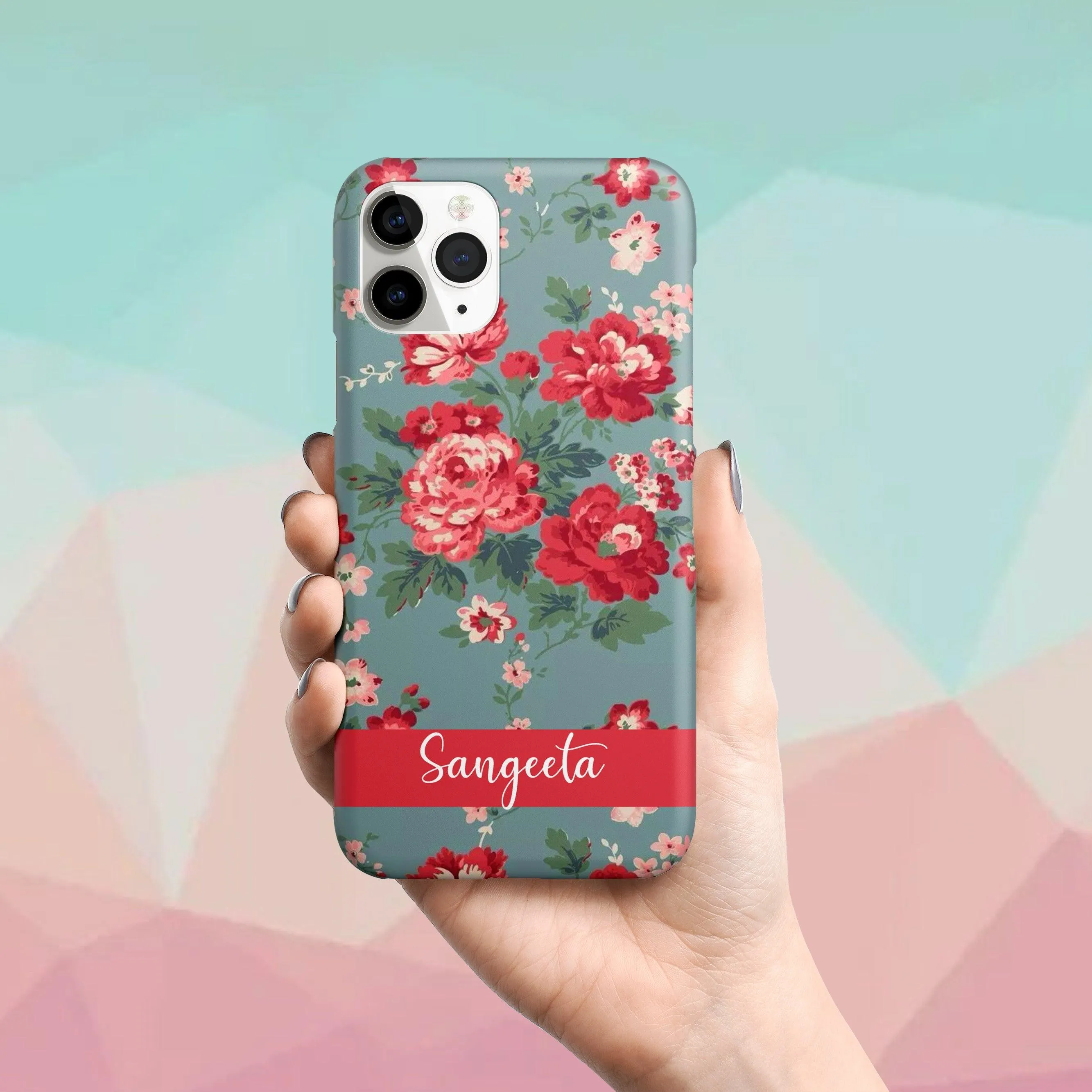 Blossom Floral Print Slim Matte Phone Case Cover