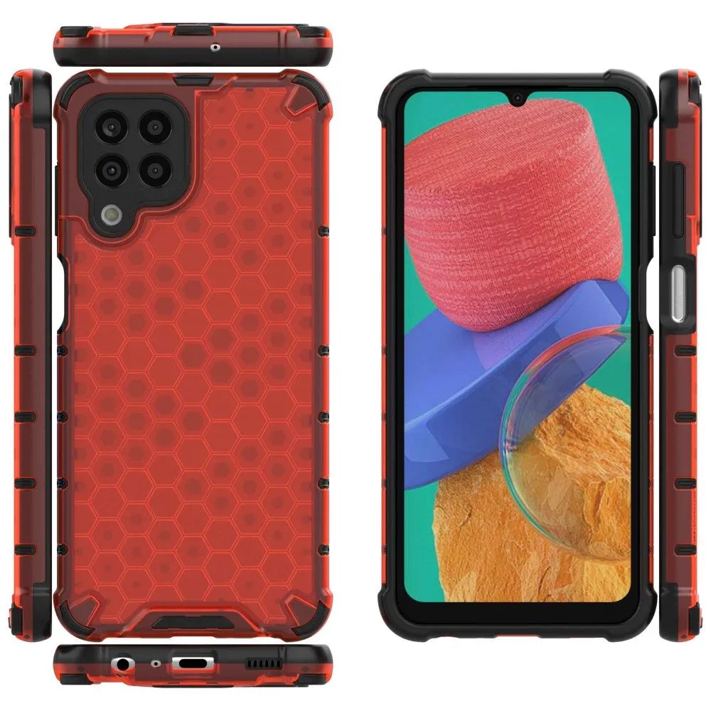 Bofink Honeycomb Samsung Galaxy M33 5G case - Red