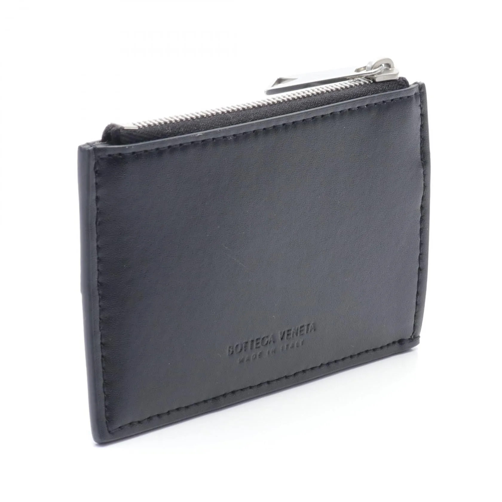 Bottega Veneta Leather Cassette Coin Case Wallet