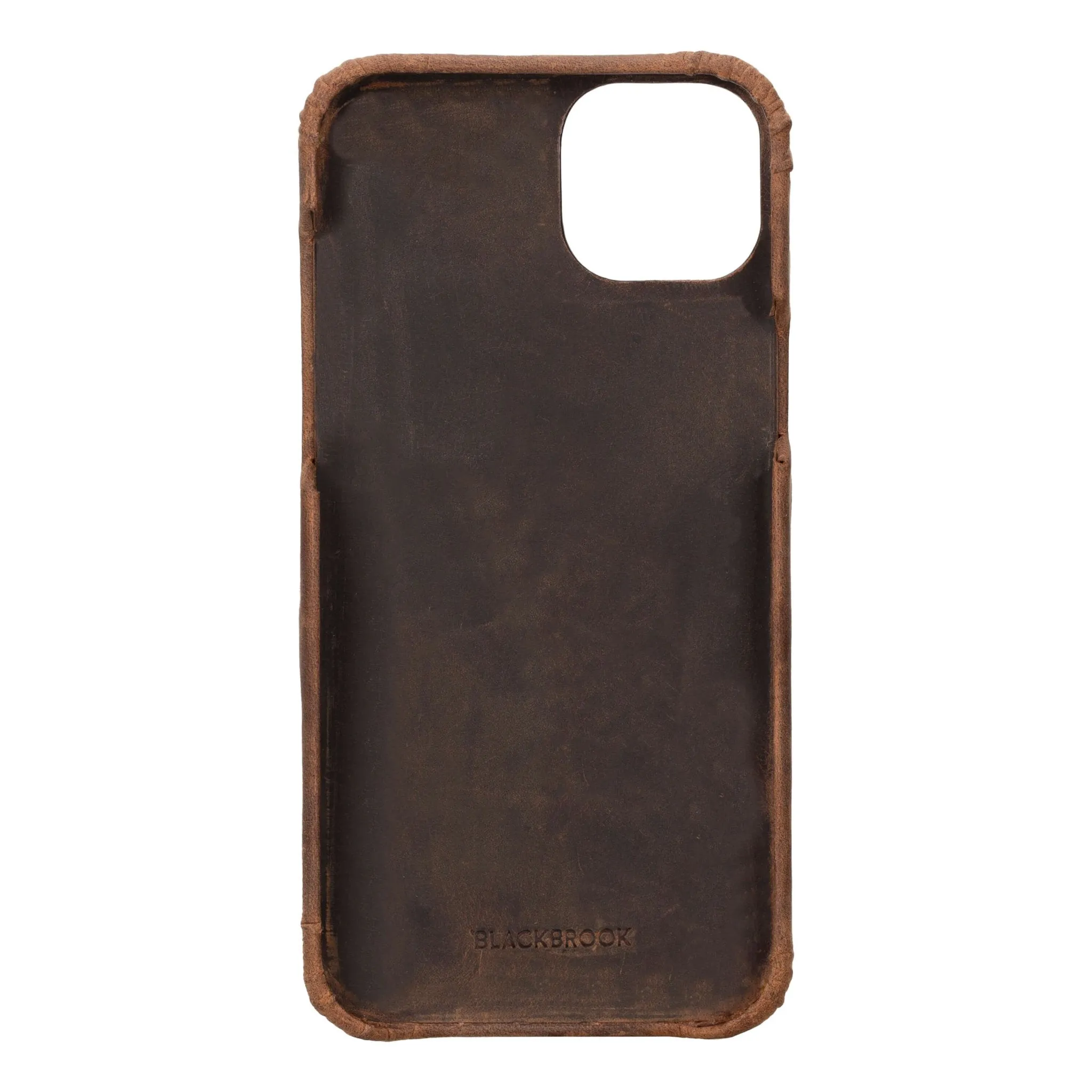 Burkley iPhone 14 Plus Wallet Case, Distressed Coffee