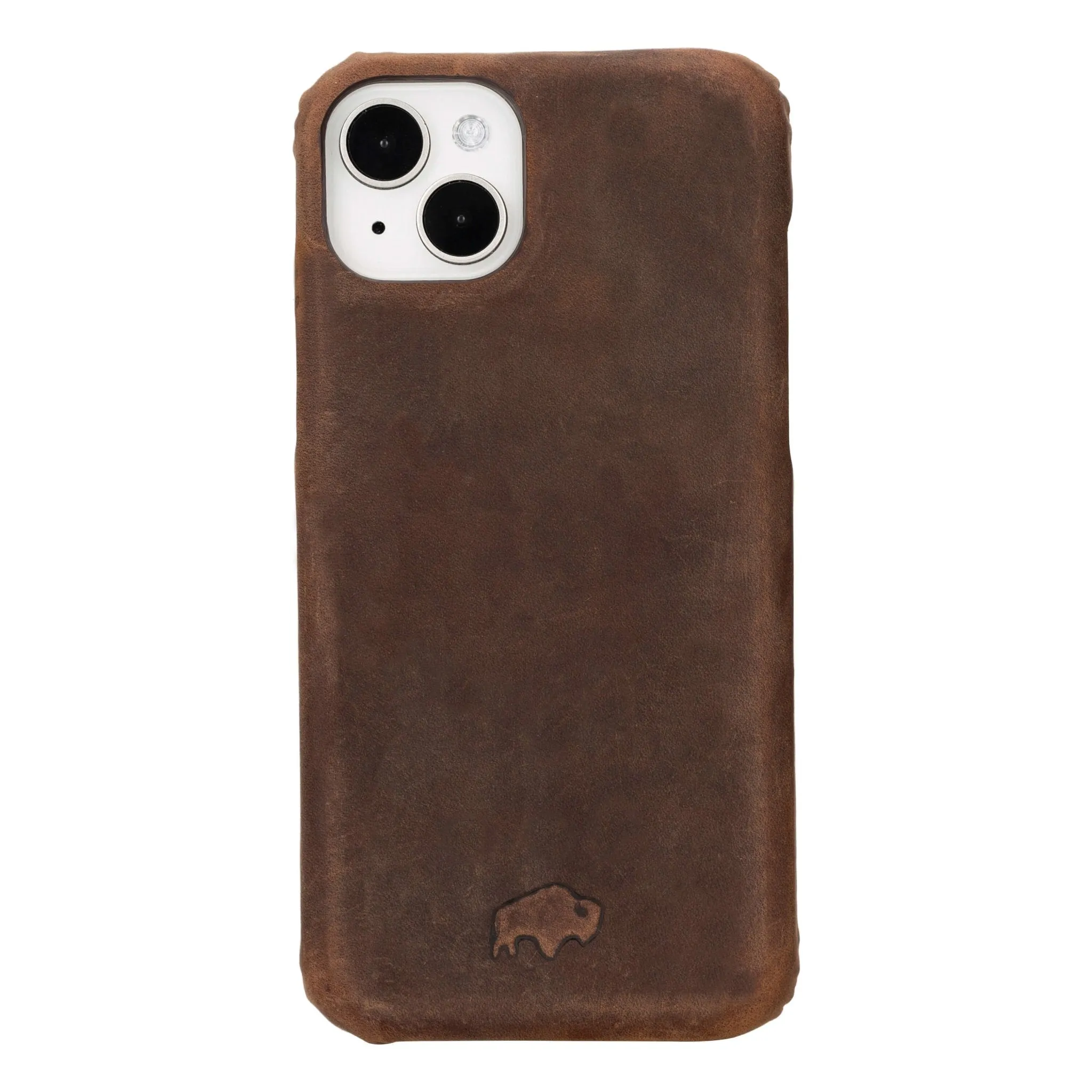 Burkley iPhone 14 Plus Wallet Case, Distressed Coffee