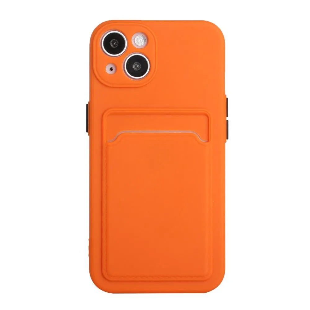 Card holder cover for iPhone 13 - Orange