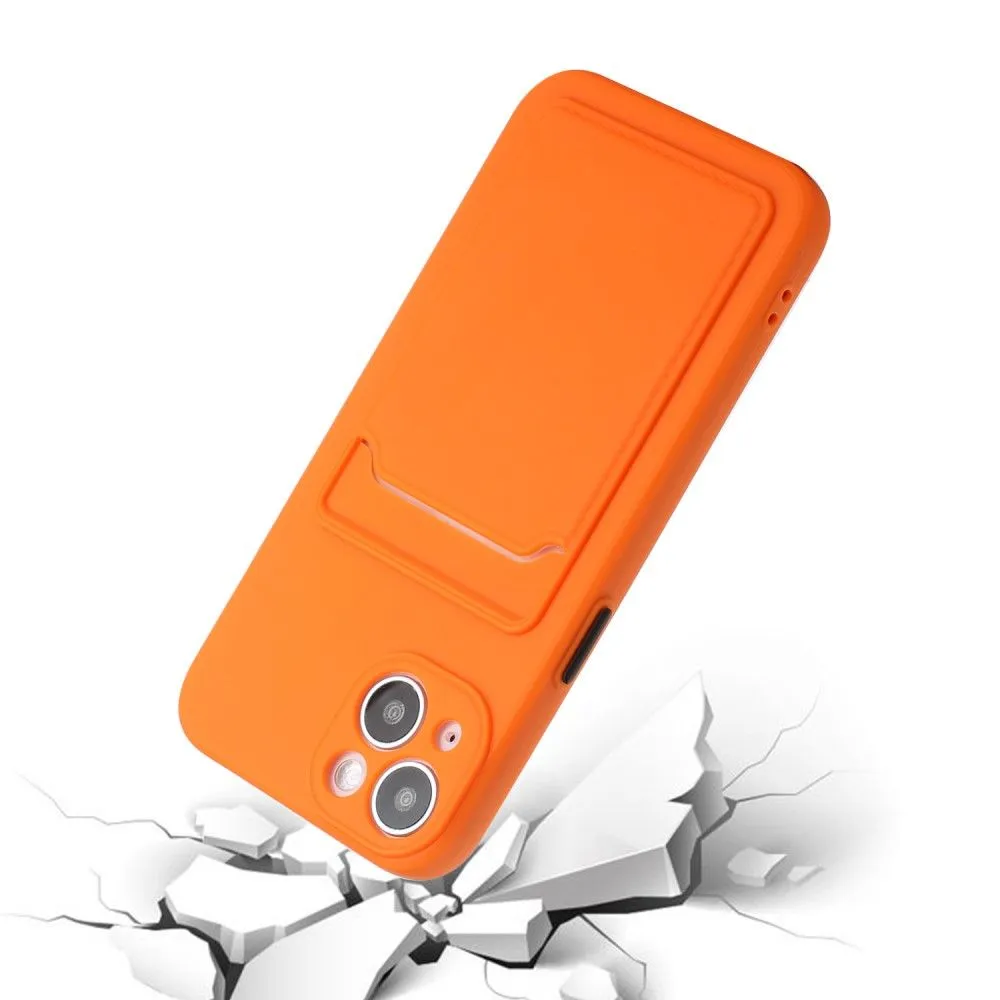 Card holder cover for iPhone 13 - Orange