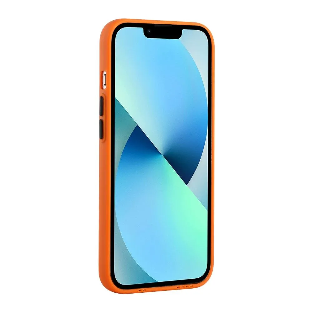 Card holder cover for iPhone 13 - Orange