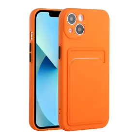 Card holder cover for iPhone 13 - Orange