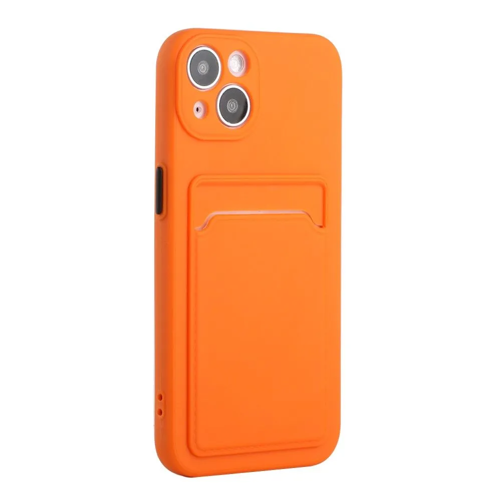 Card holder cover for iPhone 13 - Orange