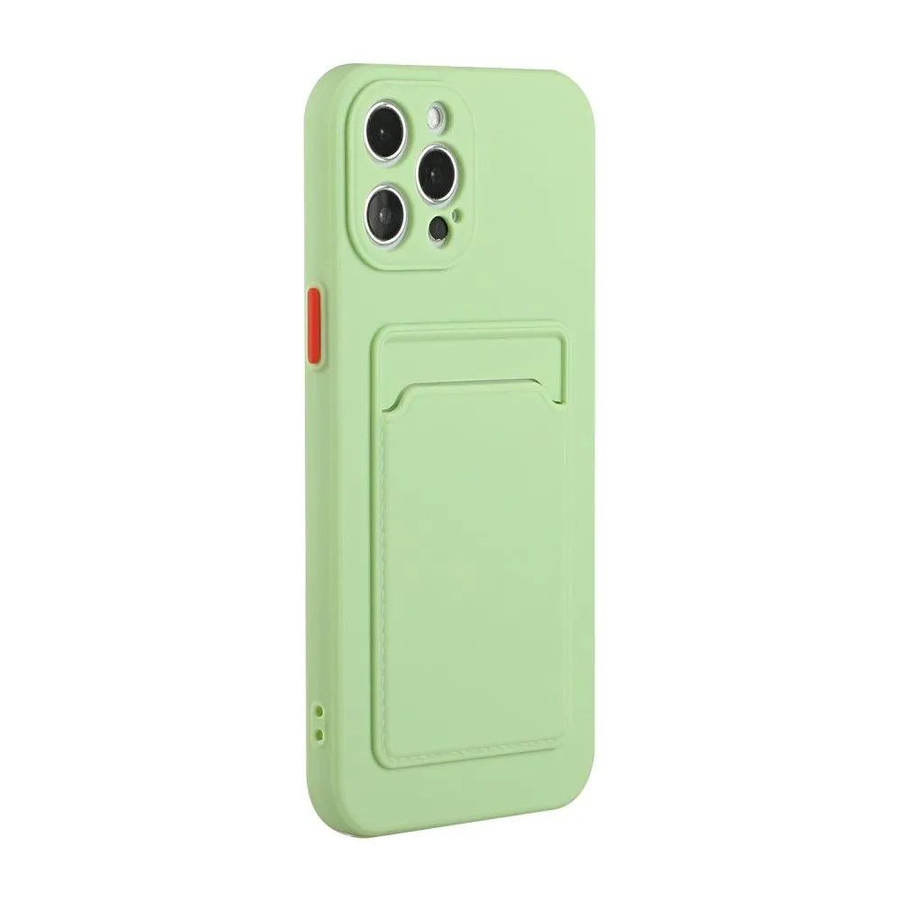 Card holder cover for iPhone 13 Pro - Light Green