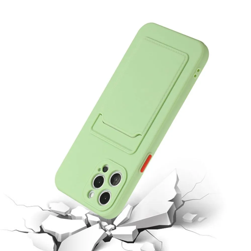 Card holder cover for iPhone 13 Pro - Light Green