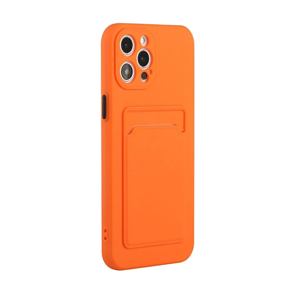 Card holder cover for iPhone 13 Pro Max - Orange