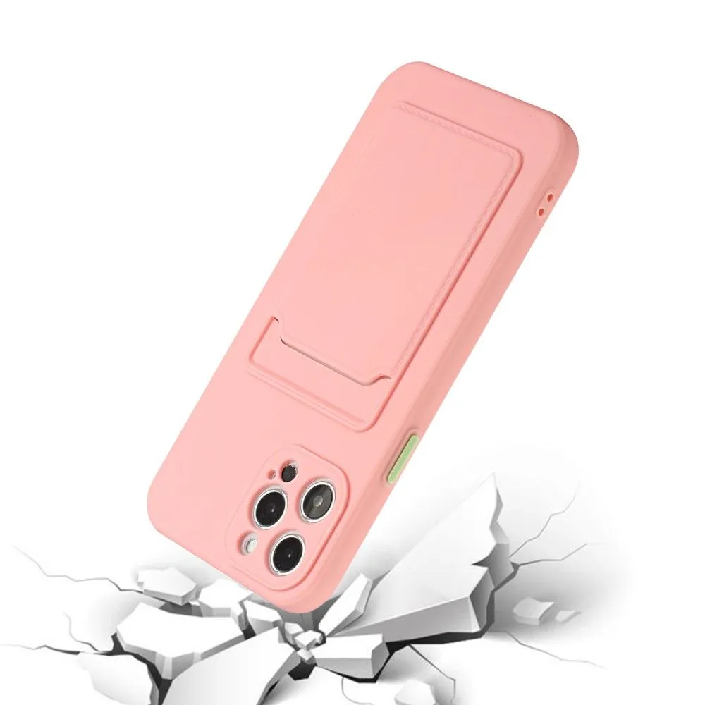 Card holder cover for iPhone 13 Pro Max - Pink