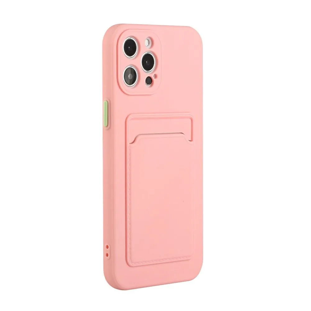 Card holder cover for iPhone 13 Pro Max - Pink