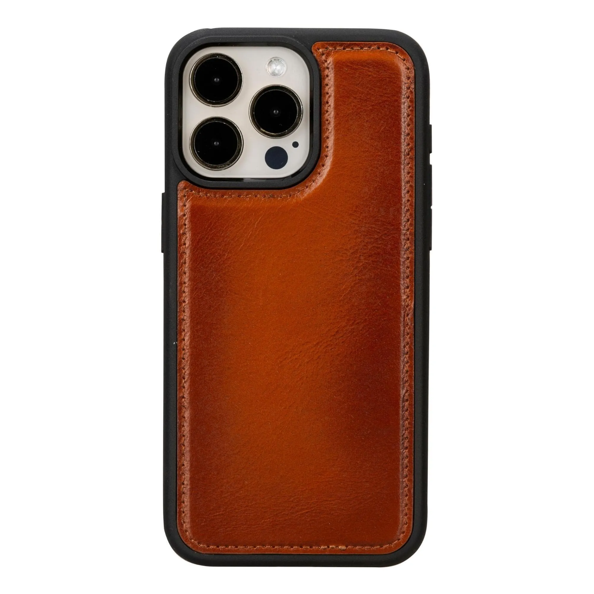 Carter iPhone 15 Detachable Wallet Case, Rustic Tan