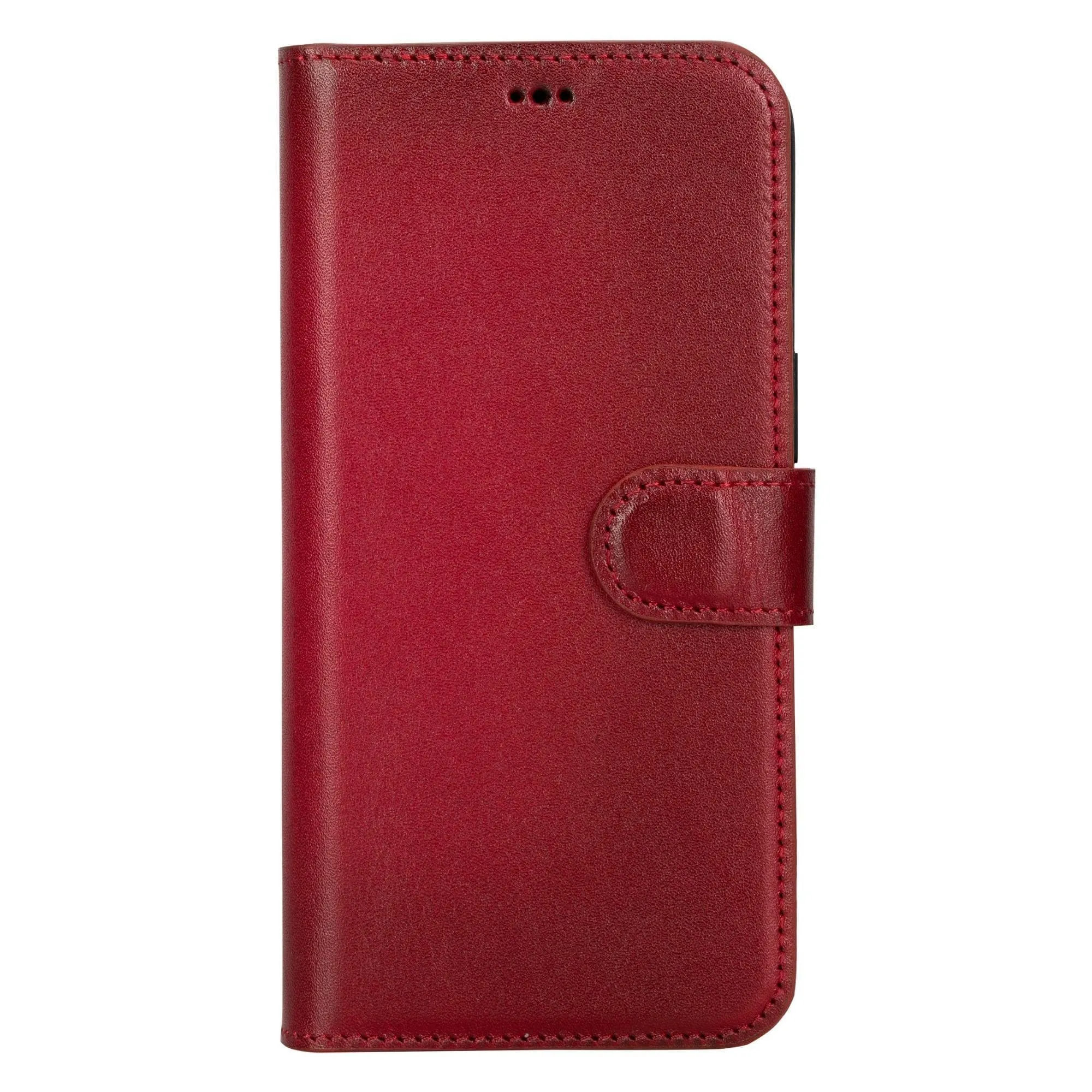 Carter iPhone 15 Plus Detachable Wallet Case, Vegetal Red